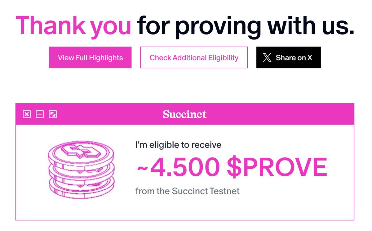 HeathleyETH's tweet image. 🪂 @SuccinctLabs Airdrop Geldi
Nasıl sınav sonuçları?
Bu arada az dağıtım can sıkmasın, fiyat bundan dolayı beklenti üstü gidebilir.
🔗 register.succinct.foundation