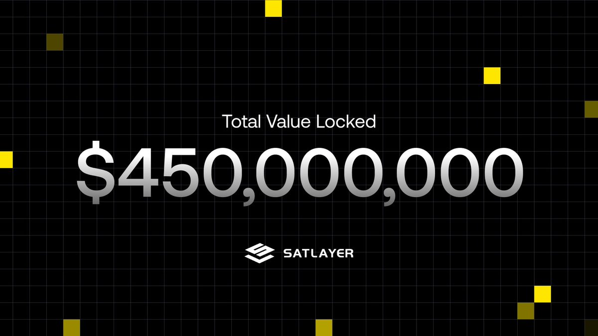 CryptoTeca__'s tweet image. . @satlayer TVL just hit a new ATH: $450M 
And it’s still early, real yield hasn’t even kicked in yet.

But this isn’t “lock BTC, get token rewards” type of DeFi.

SatLayer is building a Bitcoin-secured foundation for:
▸ Restaking economics
▸ Modular chain security
▸…
