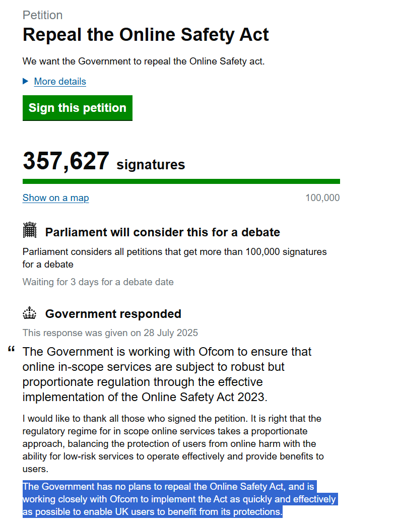 DoominEth's tweet image. The response from the government, these disgusting fucks are trying to sneak in Internet ID by scaring people with "porn" and "Self-harm". People should be in the streets over this! The government is limiting internet access due to the LEGAL content it deems unfit.