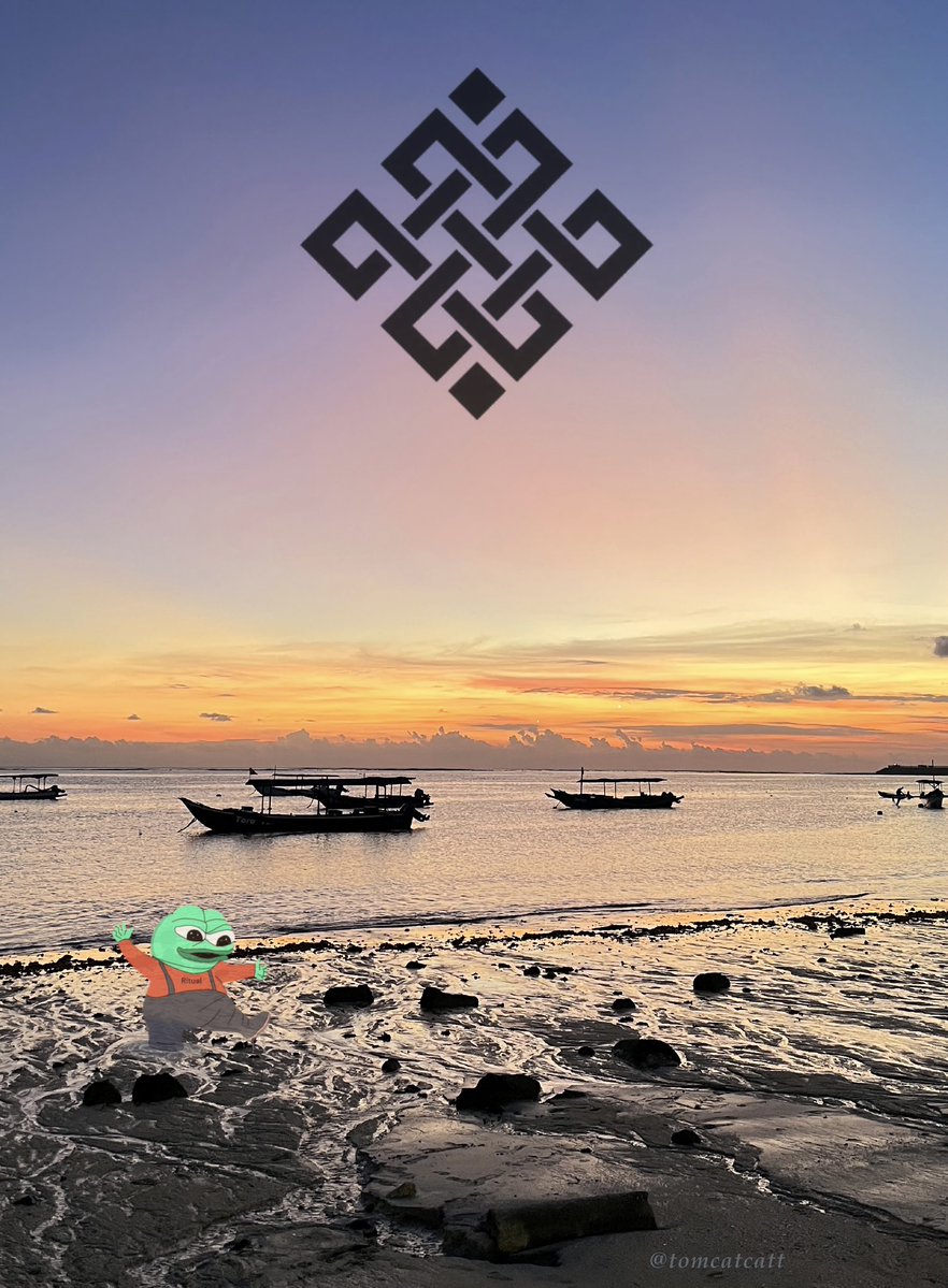 tomcatcatt's tweet image. gRitual @ritualfnd ❖
#MyRitualChain today was vibin' with a beautiful Bali beach sunset🌅
Sunset hits different when it's part of your ritual. One look and your mind's already at peace. some quiet time to realign vibes.
What ur Ritual?
@0xWnanta @supermasteen