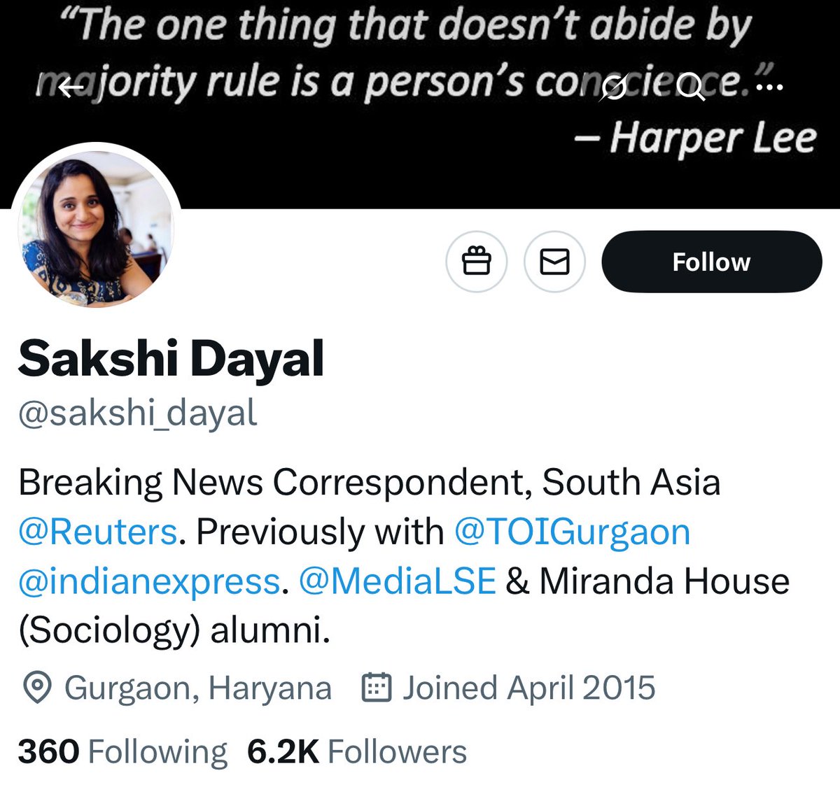 Meet Sakshi Dayal Guys

As per her, ‘Three Men’ are killed by Indian Army today in ‘Indian Kashmir’

Check her background

1. TOI
2. Indian Express
3. Miranda House

That’s complete Left Cabal Propagandist factory

Traitors masquerading as journalists are prepared here

Shame 👎