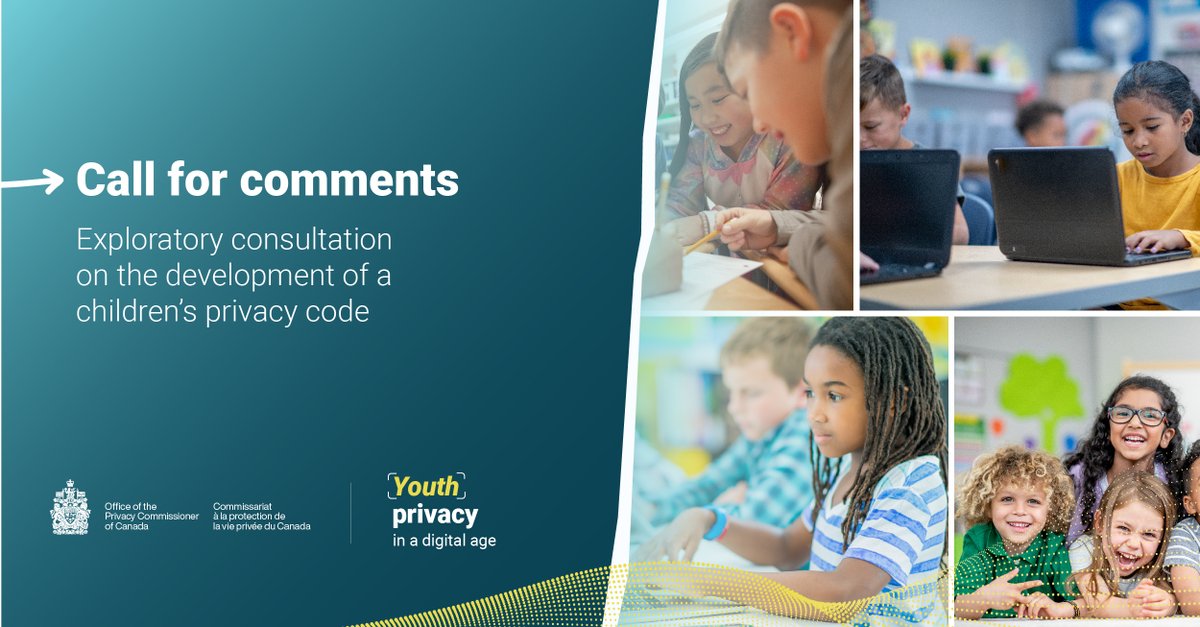 A gentle reminder about our consultation on the development of a children’s privacy code ending on August 5. It’s not too late to send your observations: priv.gc.ca/en/about-the-o…