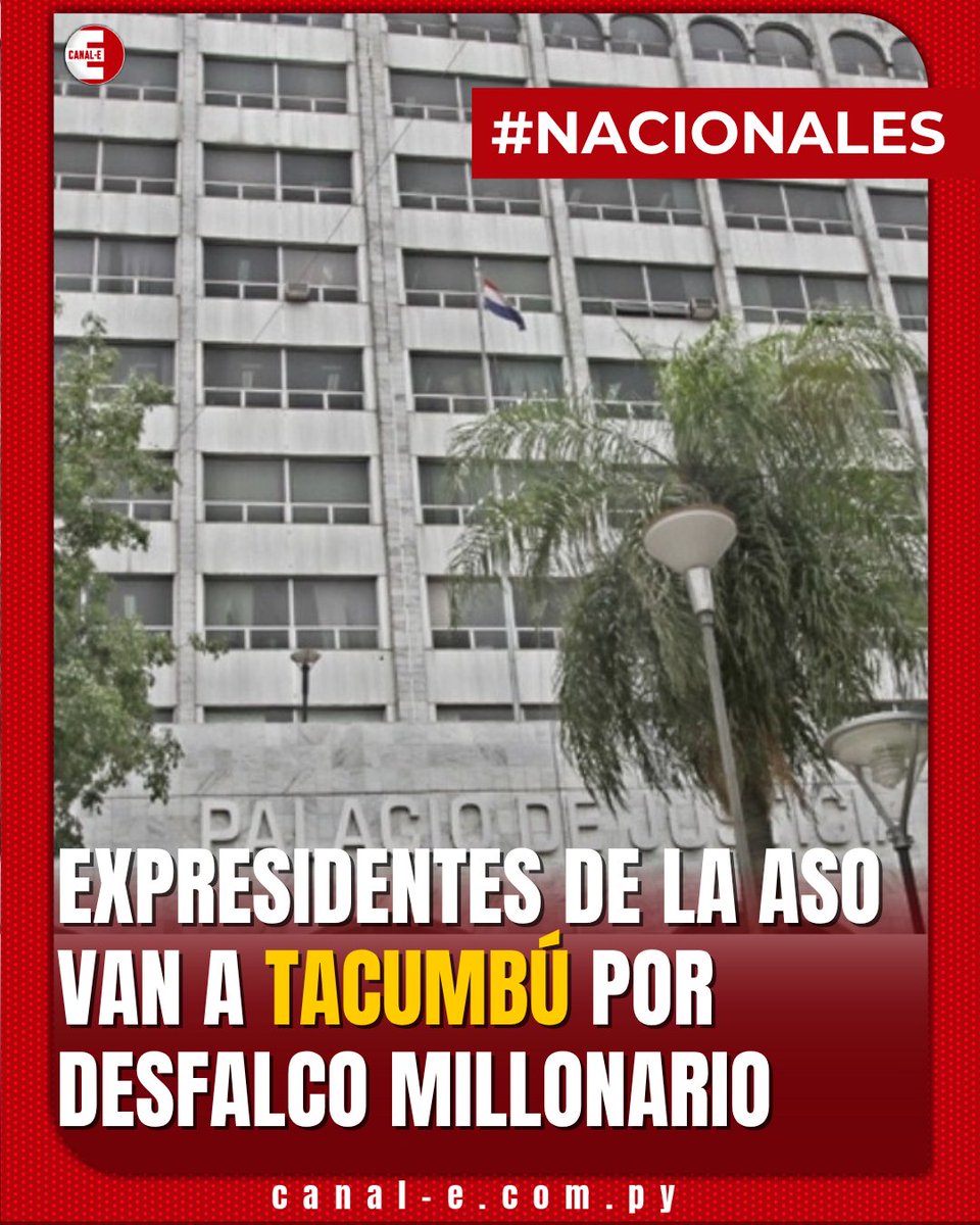 canal_e_py's tweet image. 📌 A prisión por millonario desfalco
Celso Alvarenga y Fabio Martínez, expresidentes de la Asociación de Funcionarios Judiciales, fueron trasladados a Tacumbú para cumplir 8 años de condena por el desvío de G. 12.600 millones que afectó a más de 2.000 socios de la Aso.
➡️ El…