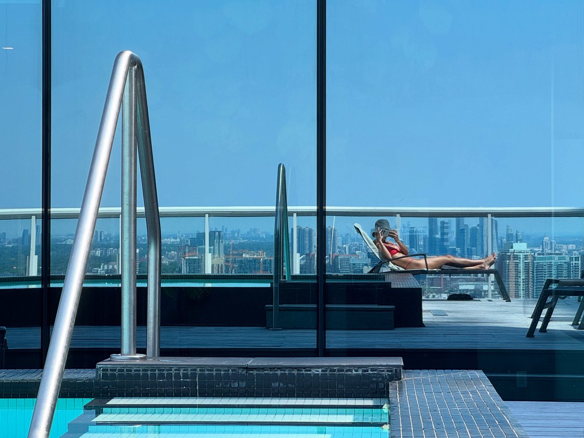 summer with a pool >