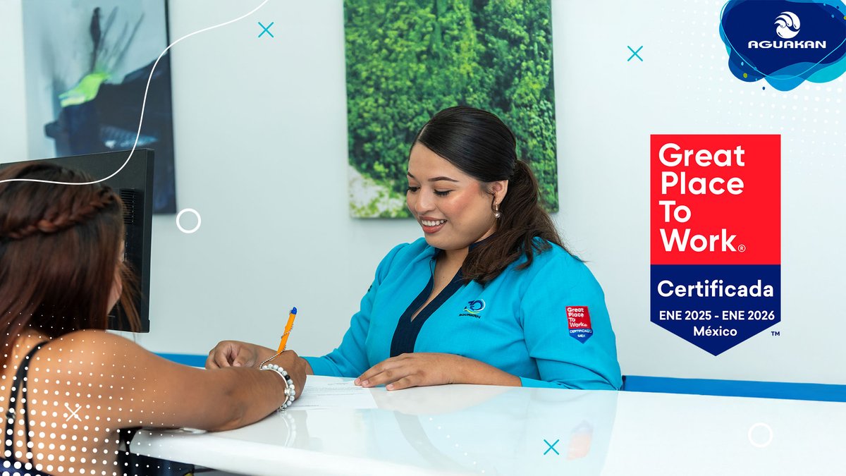 Más que un trabajo, en Aguakan impulsamos oportunidades. Aquí las ideas cuentan, el crecimiento es real y cada colaborador aporta a un futuro sostenible. #CulturaLaboral #GreatPlaceToWork