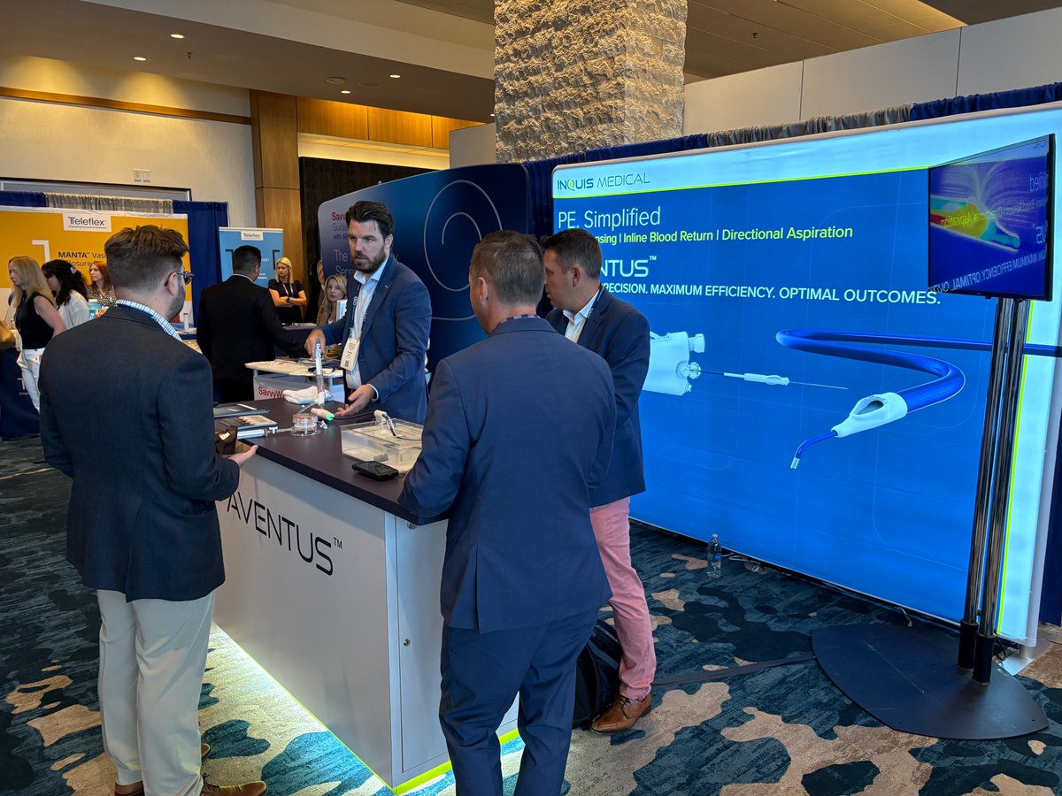 Inquismedical's tweet image. That’s a wrap on hashtag#CVI2025!
It was great connecting with so many of you at #CVI2025 and sharing the momentum behind the AVENTUS System.
Thank you to everyone who stopped by—and to our incredible team for making it all happen.
#AVENTUS #InquisMedical #Thrombectomy…