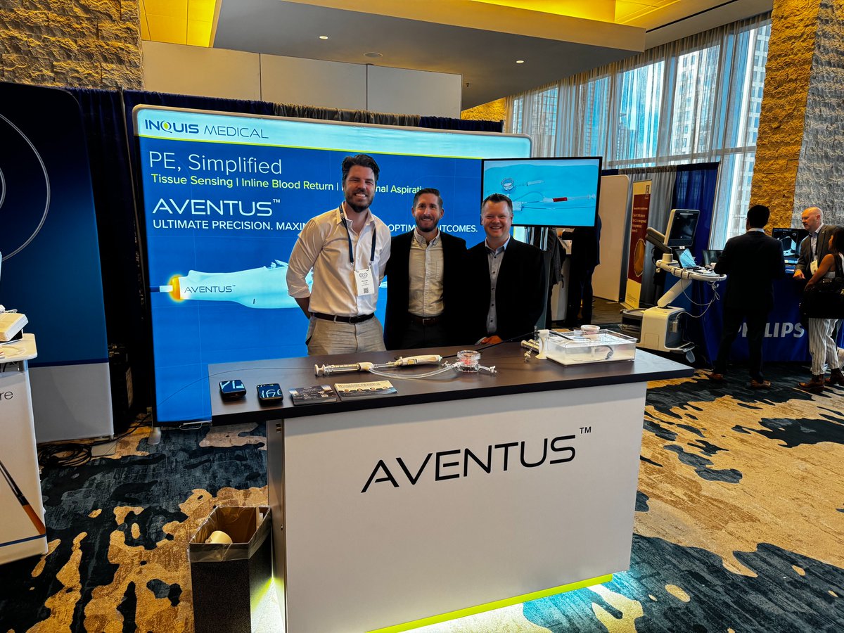Inquismedical's tweet image. That’s a wrap on hashtag#CVI2025!
It was great connecting with so many of you at #CVI2025 and sharing the momentum behind the AVENTUS System.
Thank you to everyone who stopped by—and to our incredible team for making it all happen.
#AVENTUS #InquisMedical #Thrombectomy…