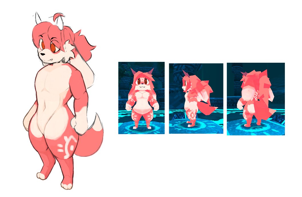 pepfurr's tweet image. unfinished atlyss practice thing