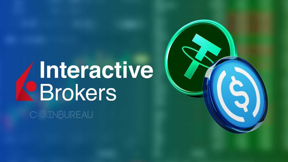 ⚡️TODAY: $57B financial giant Interactive Brokers is considering allowing  crypto stablecoin funding for brokerage accounts. This may open new gates  to crypto investing! 🔥