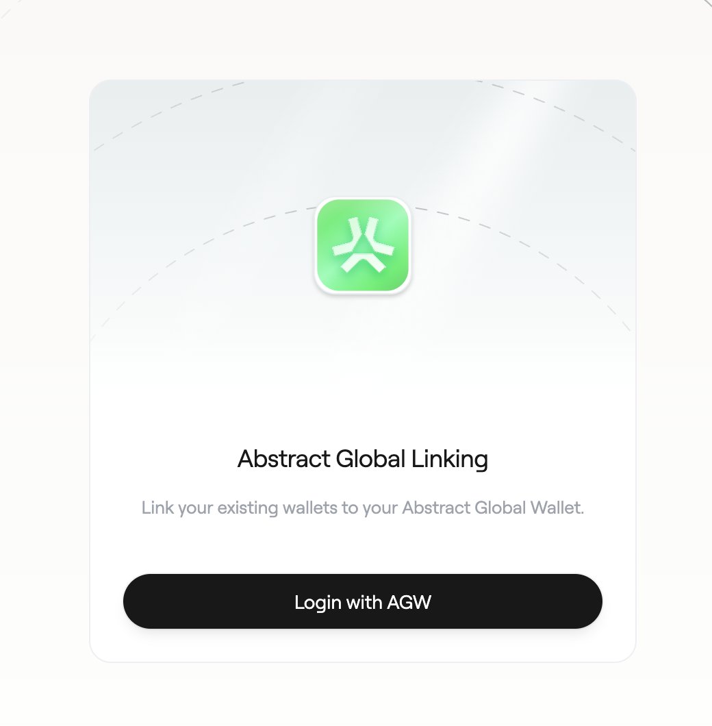 0xCygaar's tweet image. 1/ Introducing wallet delegation for @AbstractChain XP.  

You can now link any EVM wallet to your Abstract Global Wallet, allowing you to keep your Abstract assets in cold storage while still transacting and accruing XP to your AGW.