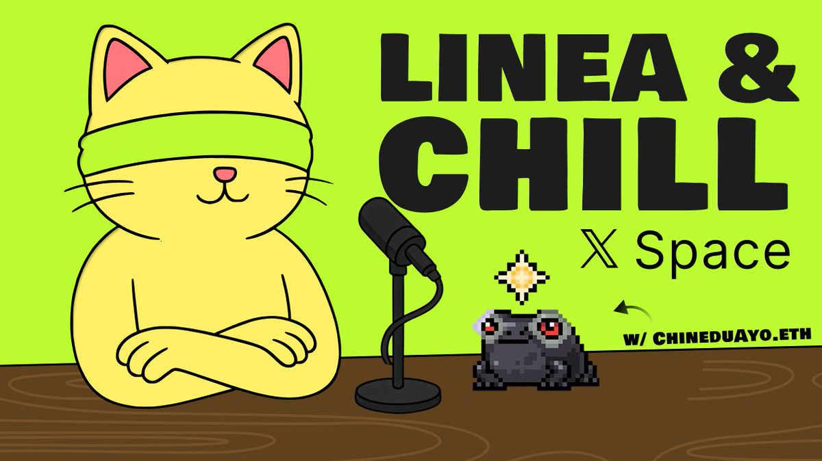 Linpuss | Linea (@linpusslinea) on Twitter photo LIVE X Space Tomorrow w/<a href="/ChineduAyo/">ChineduAyo.eth</a> 🎙️
WIN x1 Linpuss Crew NFT 😼
All things $LINEA, 29th July 11am UTC ⌛️
To Enter RT, Follow & Drop $ETH Wallet 👇 LIVE X Space Tomorrow w/<a href="/ChineduAyo/">ChineduAyo.eth</a> 🎙️
WIN x1 Linpuss Crew NFT 😼
All things $LINEA, 29th July 11am UTC ⌛️
To Enter RT, Follow & Drop $ETH Wallet 👇