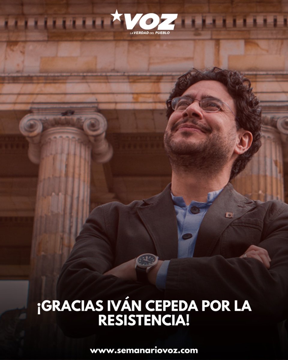 ✊️ Gracias al senador <a href="/IvanCepedaCast/">Iván Cepeda Castro</a> por la resistencia, la dignidad y la justicia.