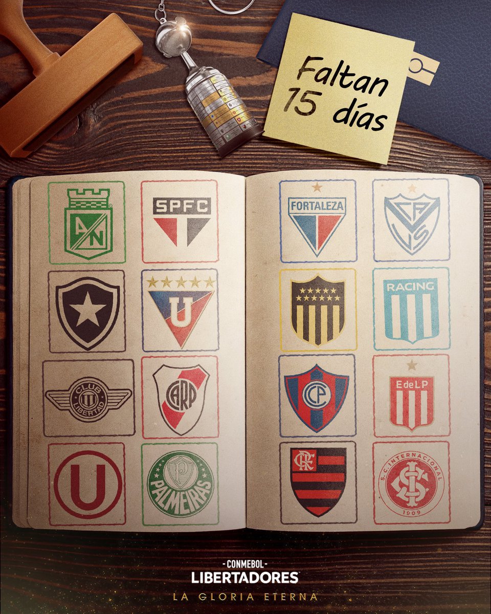 RacingRadioClub's tweet image. 🗓️ CONTANDO LOS DÍAS
La imágen que compartió la cuenta oficial de la Conmebol Libertadores a falta de 15 para volver a la competición.
👉 #RACING se estará enfrentando en Uruguay frente a Peñarol por los octavos de Final.
📷 @Libertadores
