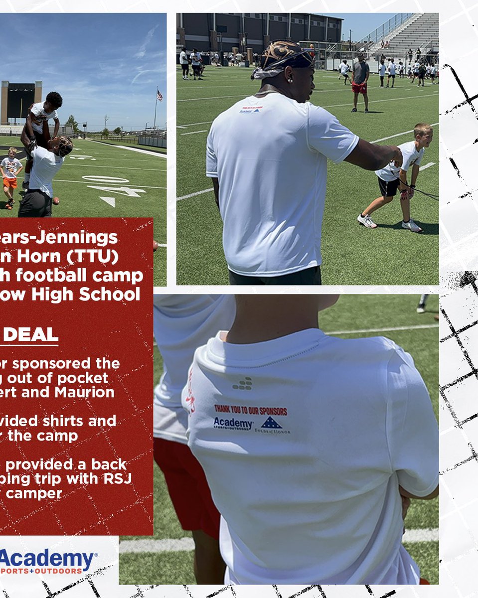 1Oklahoma (@join1oklahoma) on Twitter photo ๐ซ๐๐๐๐๐๐ ๐๐ ๐๐๐ ๐ซ๐๐๐
Robert Spears-Jennings hosted a youth football camp last weekend with some help from <a href="/Academy/">Academy Sports + Outdoors</a> and <a href="/FoldsofHonor/">Folds of Honor</a>
โก๏ธswipe to learn more about this NIL deal
#BoomerSooner #NIL ๐ซ๐๐๐๐๐๐ ๐๐ ๐๐๐ ๐ซ๐๐๐
Robert Spears-Jennings hosted a youth football camp last weekend with some help from <a href="/Academy/">Academy Sports + Outdoors</a> and <a href="/FoldsofHonor/">Folds of Honor</a>
โก๏ธswipe to learn more about this NIL deal
#BoomerSooner #NIL