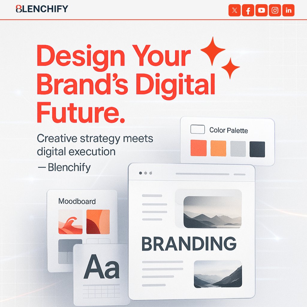 blenchify's tweet image. Your website should reflect your brand’s unique story. Blenchify’s branding &amp;amp; design services create stunning sites that connect and convert!

#WebDesign #Branding #BrandDesign #Blenchify #CreativeDesign #WebsiteDesign #DigitalBranding #UserExperience #BrandIdentity #UIUX