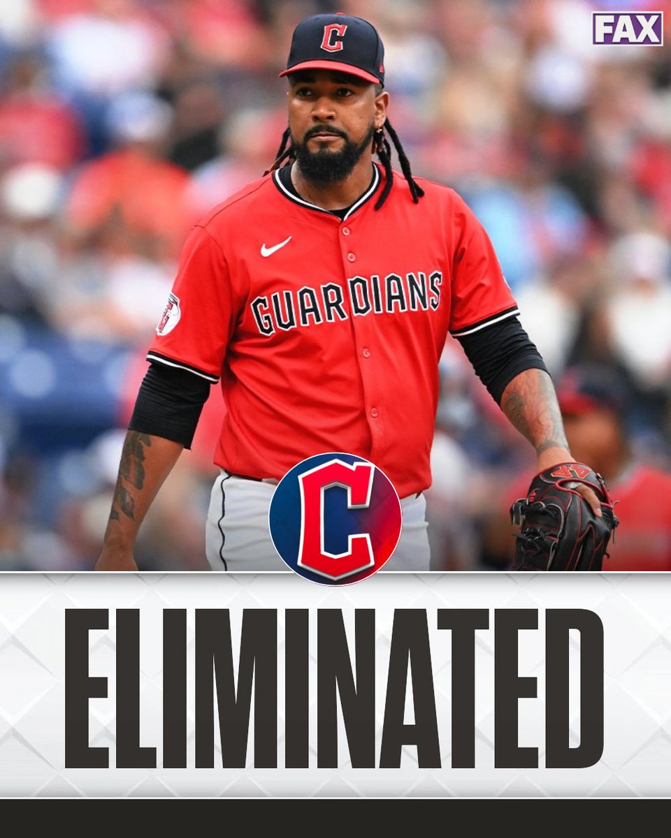 MLBONFAX's tweet image. The Guardians have been eliminated from playoff contention.