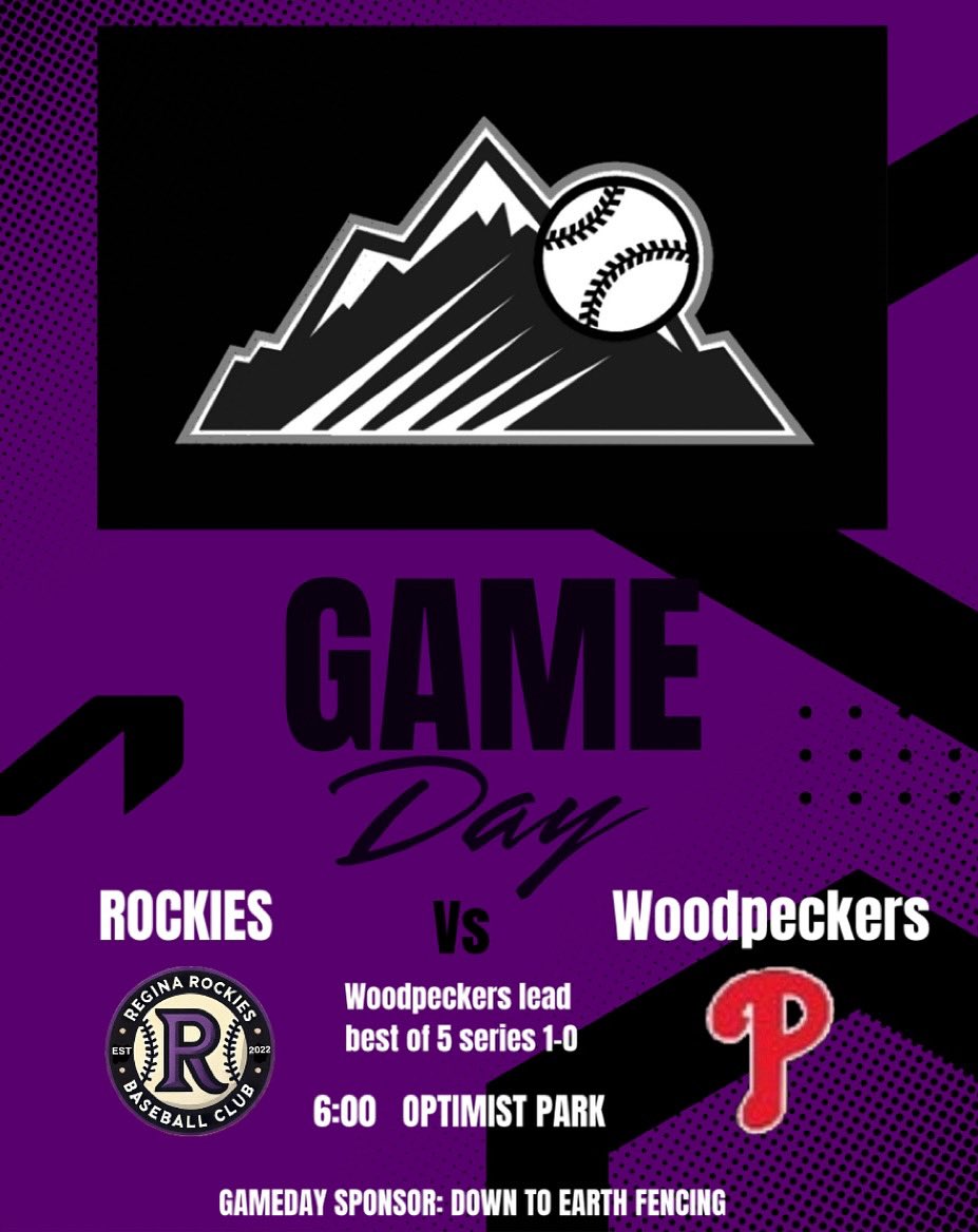 Playoff baseball! Game 2 of our best of 5 series goes tonight at Optimist Park beginning at 6:00!