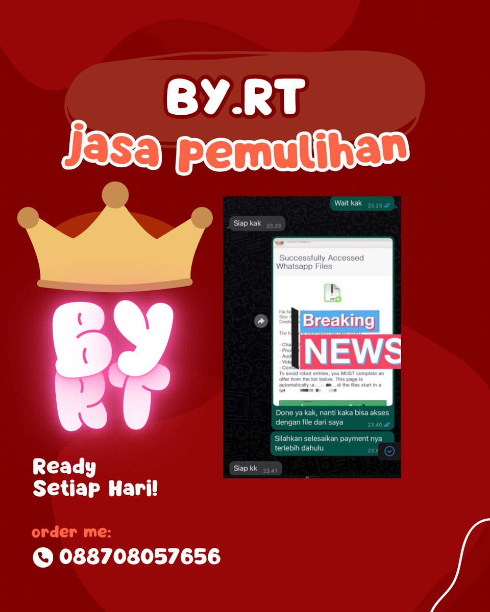 04. By RT 
Jasa pemulihan akun dan penghapusan akun 
Amanah~real~proses cepat