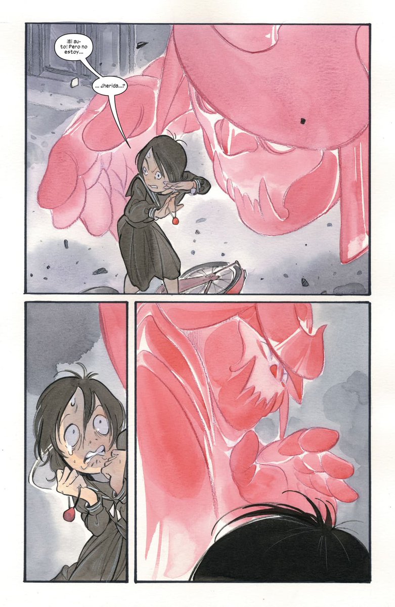 Delladuck6's tweet image. peach momoko aprovecho que es japonesa para meter mucho de su cultura en sus x mens,desde que el cómic llega a parecer un manga de terror a mostrar cosas que pasan en japon como las sectas
aparte que es el único cómic del nuevo universo ultimate que es muy independiente :