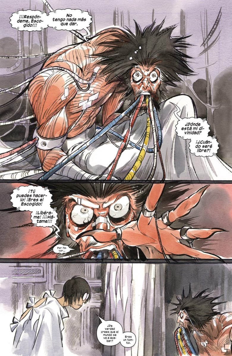 Delladuck6's tweet image. peach momoko aprovecho que es japonesa para meter mucho de su cultura en sus x mens,desde que el cómic llega a parecer un manga de terror a mostrar cosas que pasan en japon como las sectas
aparte que es el único cómic del nuevo universo ultimate que es muy independiente :