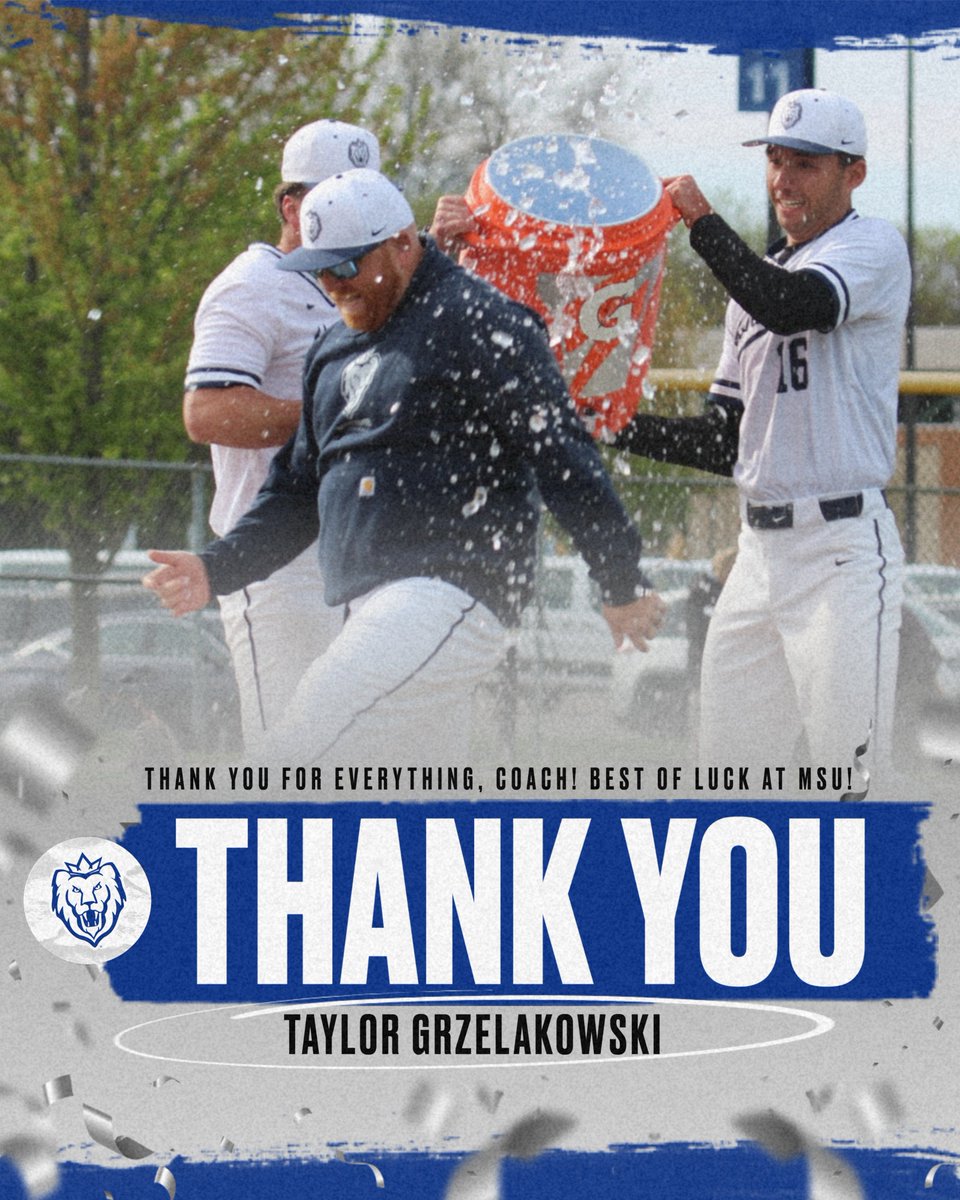 MacombMonarchs's tweet image. 𝑻𝒉𝒂𝒏𝒌 𝒚𝒐𝒖, 𝑪𝒐𝒂𝒄𝒉! 🤝
@MacombBaseball head coach Taylor Grzelakowski (@T_Gelly) is headed to the NCAA Division I level and has accepted an assistant coach position with @MSUBaseball! Congrats, coach, and thank you for everything!
msuspartans.com/news/2025/7/28…