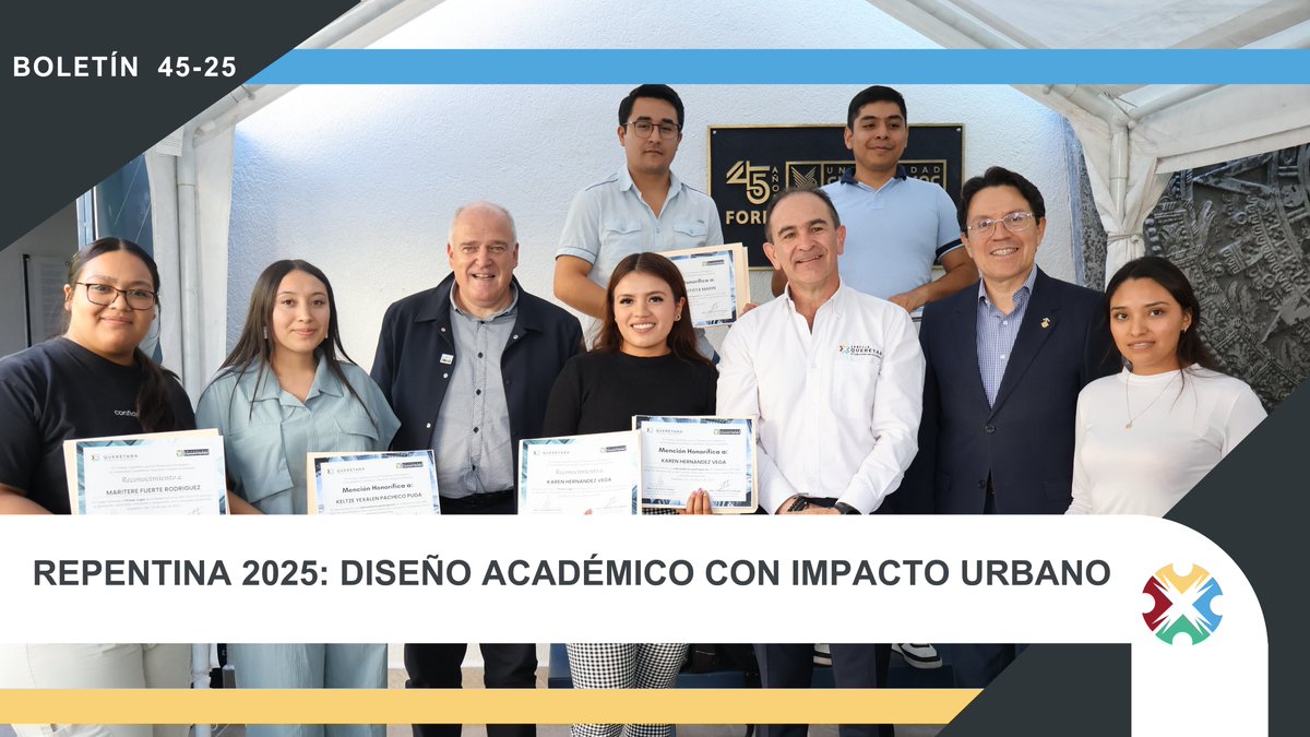EL FUTURO SE DISEÑA HOY: ALIANZAS QUE IMPULSAN EL DISEÑO CON VISIÓN DE FUTURO

Se llevó a cabo el evento de cierre del proyecto REPENTINA 2025, una dinámica académica intensiva organizada en colaboración entre la Universidad Cuauhtémoc y el Consejo Querétaro para la Planeación