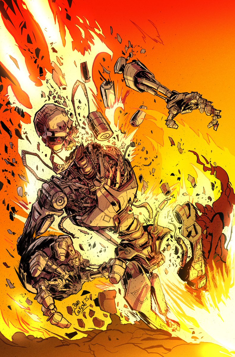 Drawing exploding robots is so much fun! Today is the final order cutoff to get my variant cover for The Terminator issue 10 from <a href="/DynamiteComics/">DynamiteComics</a>! Creative team: <a href="/declanshalvey/">Declan Shalvey</a> <a href="/lukesparrowart/">Luke Sparrow</a> &amp; <a href="/NateCosby/">Nate Cosby</a>