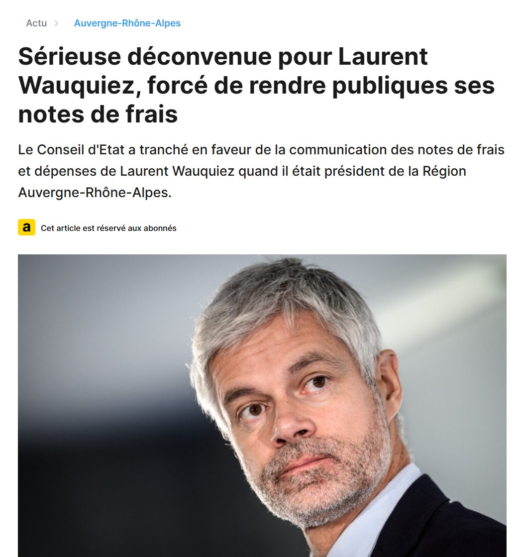 LLP_Le_Vrai's tweet image. Le Conseil d&apos;État a demandé la communication des notes de frais et dépenses de l&apos;escroc de @laurentwauquiez quand il était président de Région ! Vue l&apos;énergie dépensée pour les cacher, ça doit être croustillant, autant que ses repas gastronomiques à 1000€/tête ! #Cheeeh…