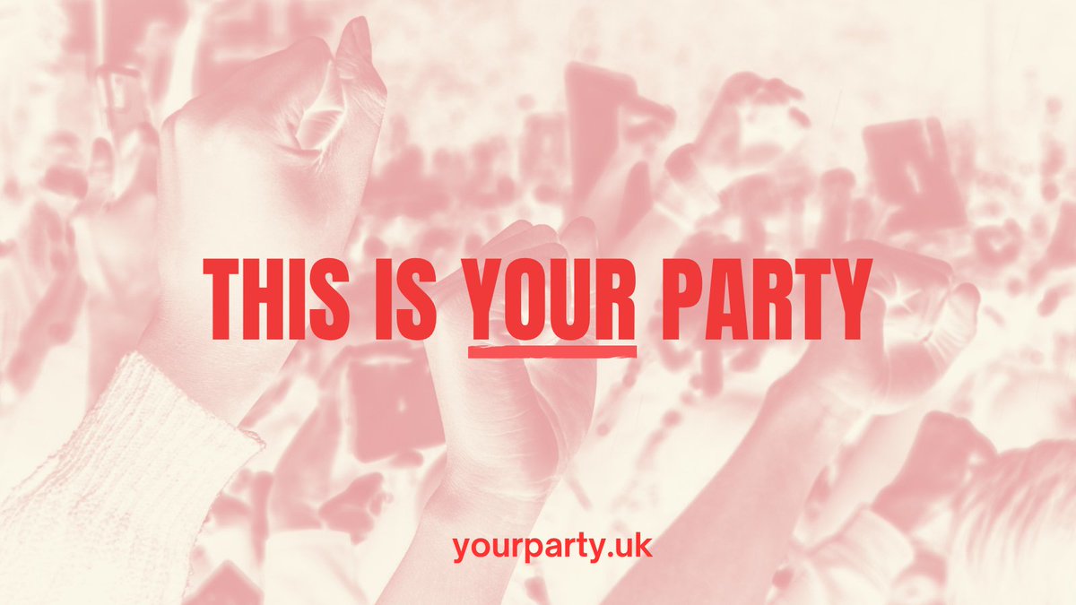We don't have to push children into poverty.  

We don't have to make life harder for the sick and disabled. 

We don't have to aid and abet genocide.  

For too long, people have been denied a real political choice. Not anymore. 

Join us at yourparty.uk