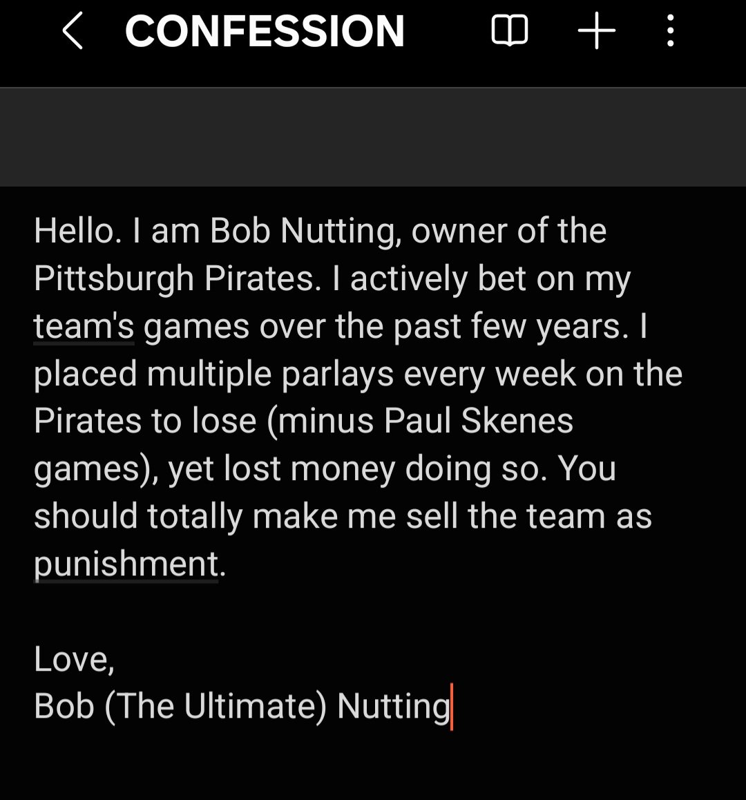 UrinatingTree's tweet image. I have received this urgent message about recent events in baseball: