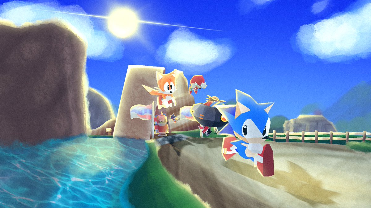 Solurflare_'s tweet image. CAN YOU FEEL THE SUNSHINE?✨

#SonicTheHedeghog #digitalart