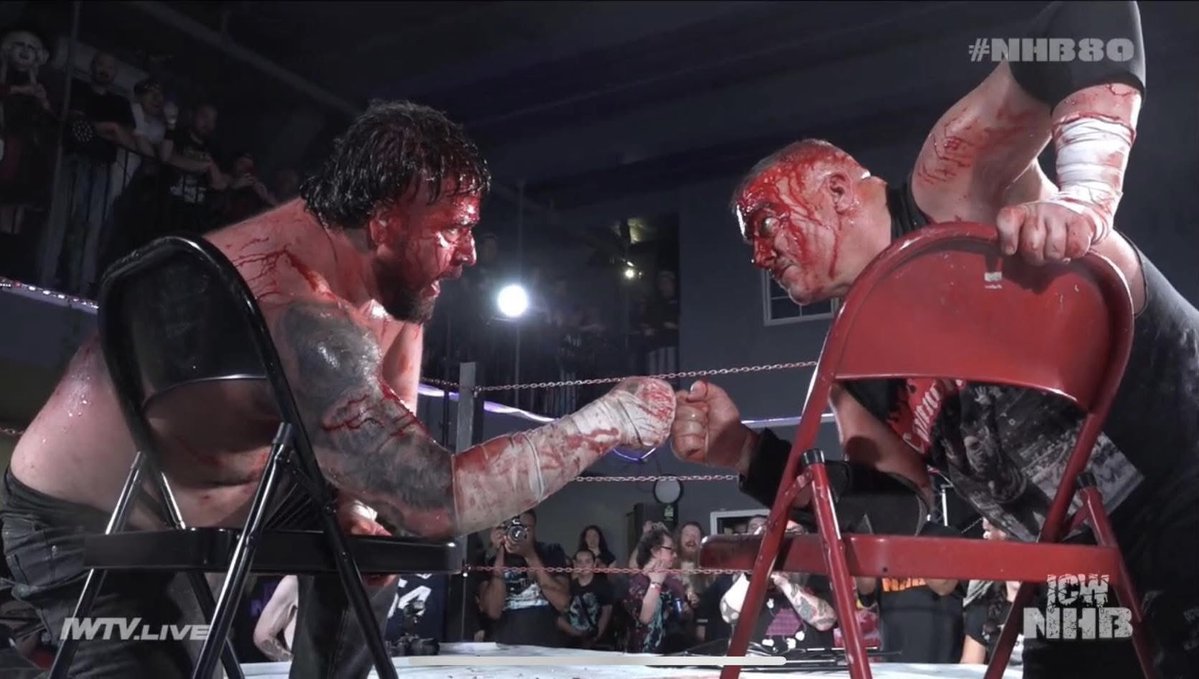 dannydemanto's tweet image. just popped a piece of glass out of my arm from the @ICWNHB #NHB80 fight against @bearbronsonBC 

Satisfying to say the least. 

Watch the REPLAY 
ANYTIME ONLY on IWTV!
