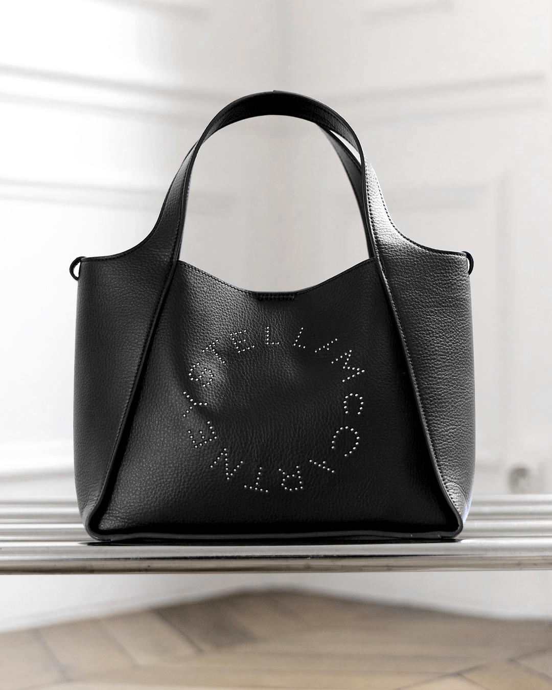〈国内検品〉Stella McCartney チェーンバッグ モノトーン STELLA McCARTNEY PORTAFOGLIO Eco Soft Stella Logo Crossbody