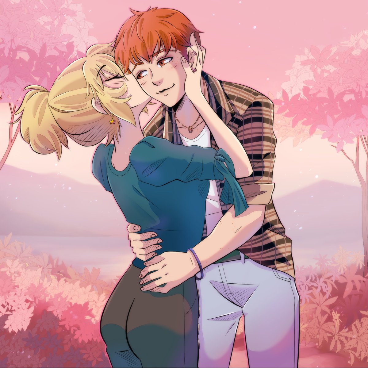 [YCH] - Pink Kiss - Saskia x Jasper
---
Finished commission for firehazard77 on DeviantArt.
---
#anime #YCH #couple