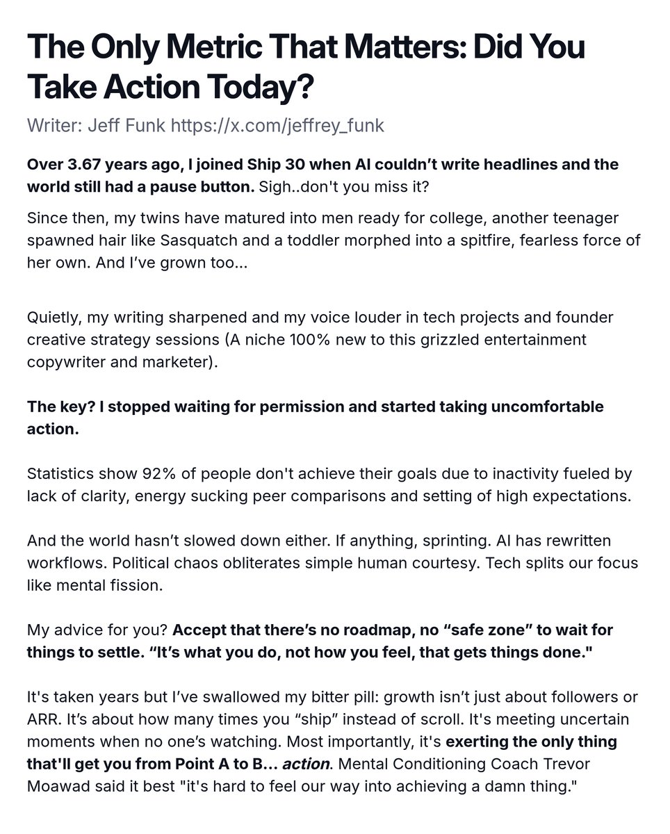 AI exploded.

The world got exponentially louder.

But the biggest shift?

I stopped waiting and started writing. That decision changed everything.