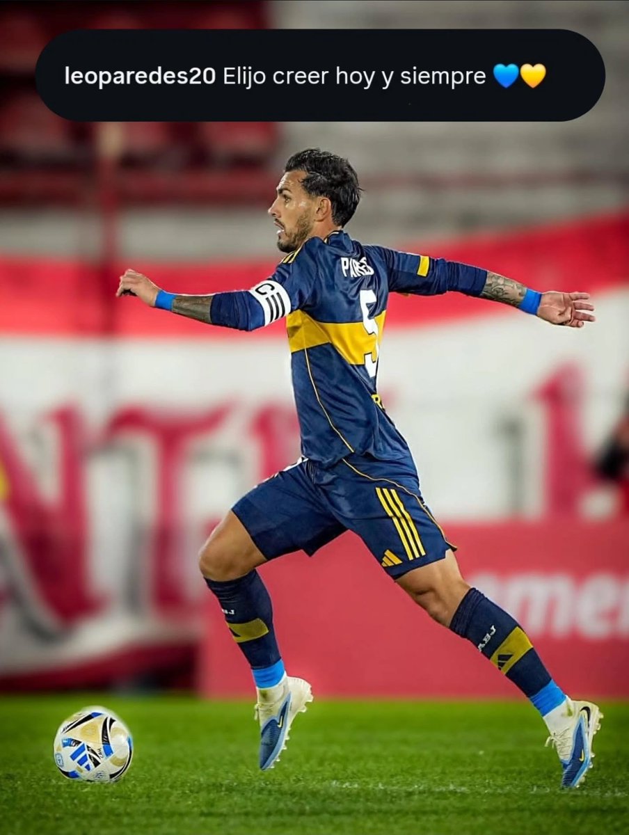 InfoBocaWeb's tweet image. &quot;Elijo creer hoy y siempre 💙💛&quot; #Paredes en IG