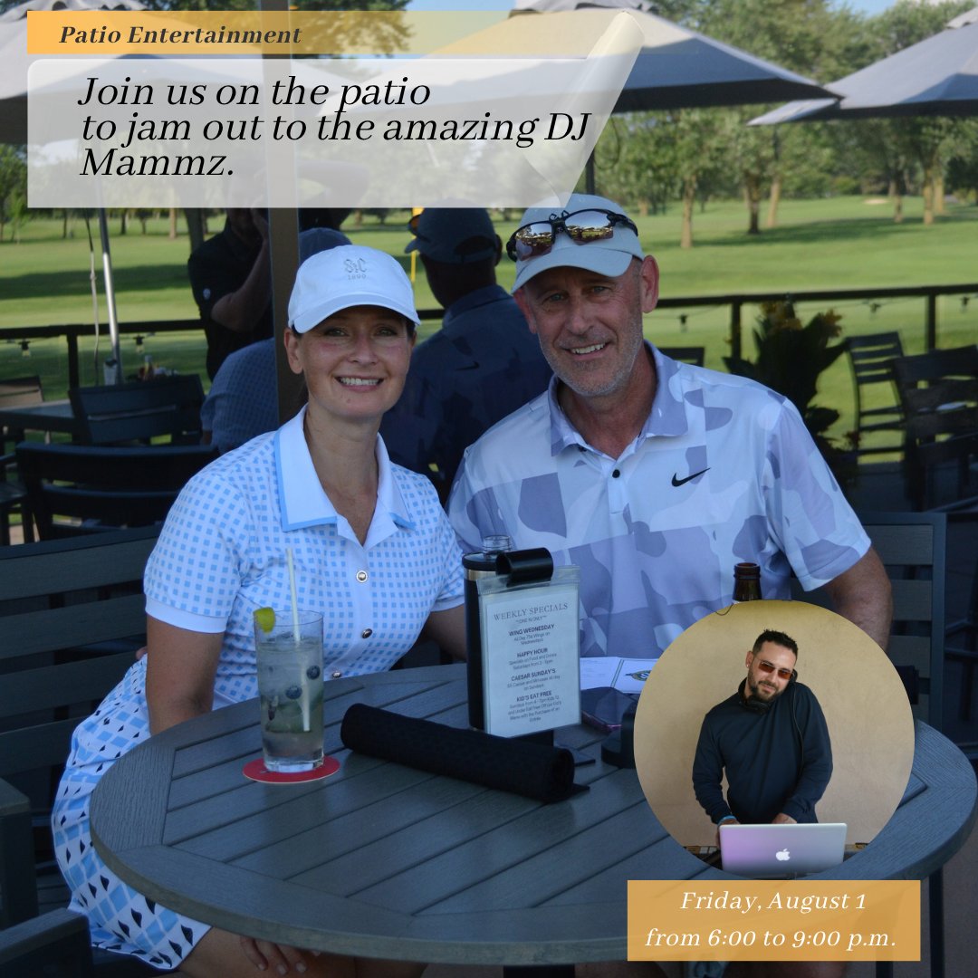 stcgcc's tweet image. 🌅 FRIDAY SUNSET SESSIONS
DJ Mammz spinning on the patio!
🗓️ Friday, August 1st
⏰ 6-9 PM

Wind down your week with cold drinks, great music &amp;amp; the best patio views. Bring your crew &amp;amp; stay after your round!