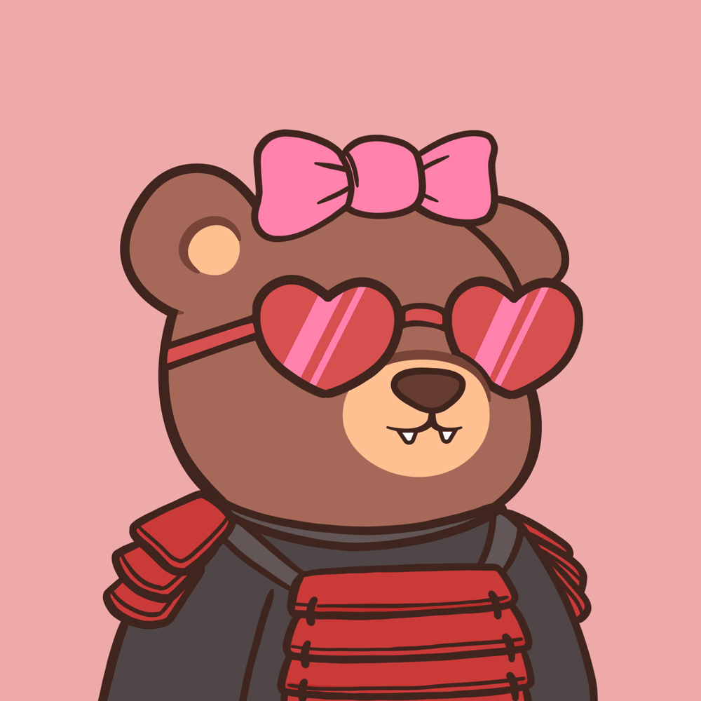 FishieSmalls's tweet image. Recently went @AbstractChain NFT shopping again, and joined @bearish_af with this dang ol' BATTLE QUEEN sitting near the floor.
Pink traits and heart traits are my jam, and been eyeing the art for a while, so this girl found a good forever home!
Howdy Bearish fam!