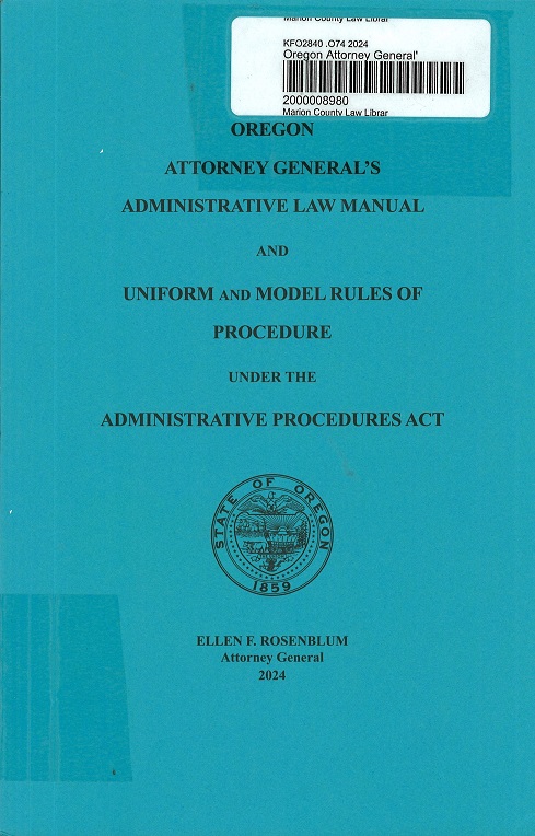 MCLawLibrary's tweet image. Just added: &quot;Oregon Attorney General&apos;s Administrative Law Manual and Uniform and Model Rules of Procedure Under the Administrative Procedures Act.&quot;

Trying to beat the heat? Come hang out with us!