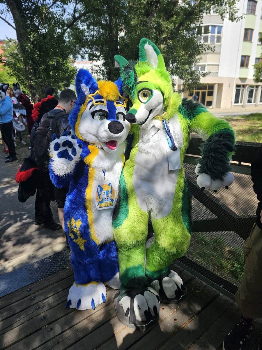 Time flies! 💙💛✨️

Feat.: 
@limewolffloof  

#furry #furryfandom #furrycommunity #furryczsk #furriesfandom #furryouting #furmeet #furmeets #furryczech #furrycz #originalcharacter #mascot #cosplay #Fursuiters #fursuiting #furries