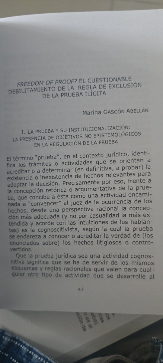 guettedavid's tweet image. Hoy leyendo a la profesora Marina Gascón, quien es una de las epistemologas de la prueba mas importantes, y además la primera en publicar un texto sobre el tema, me encuentro con este texto lo mas de pertinente. Lo comparto como una invitación para que adquieran la obra completa…