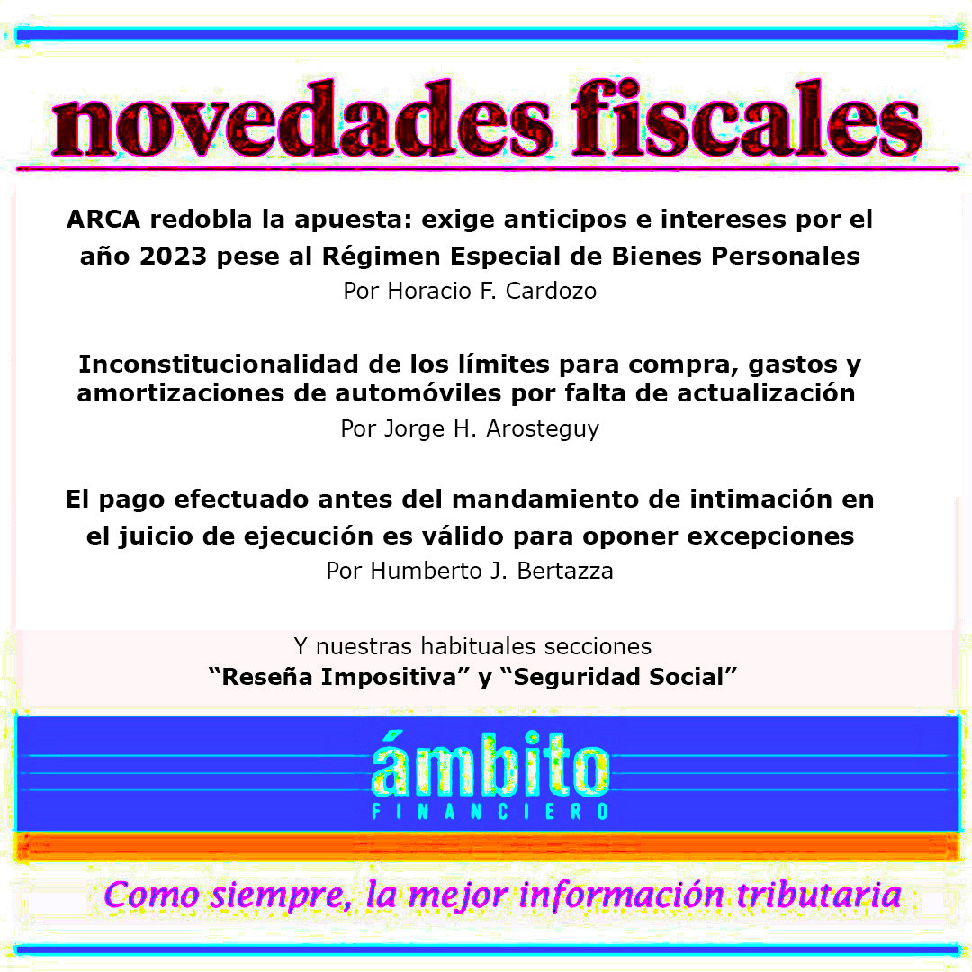 Mañana, imperdible Novedades Fiscales...