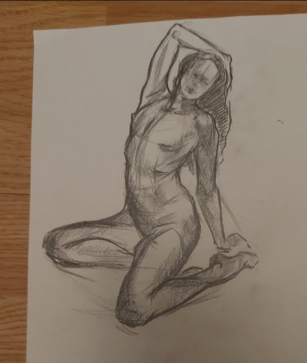 sandrag926's tweet image. Sketch from live model. 25 min