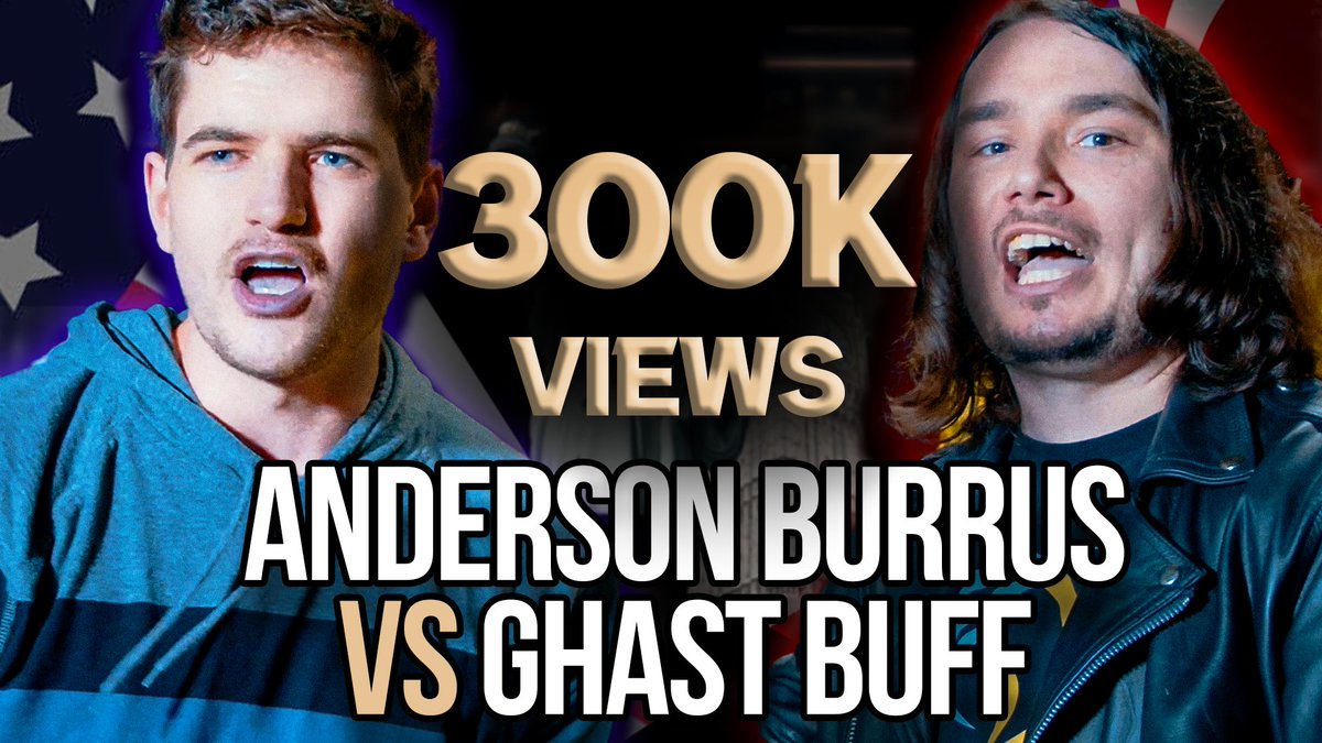 AndersonBurrus's tweet image. My battle vs @ghastbuff broke 300k views on my YouTube channel. S/o to Ghast for being an awesome person/opponent.
Also I hit 200k on IG. Tell your favorite battlers to quit ducking me.