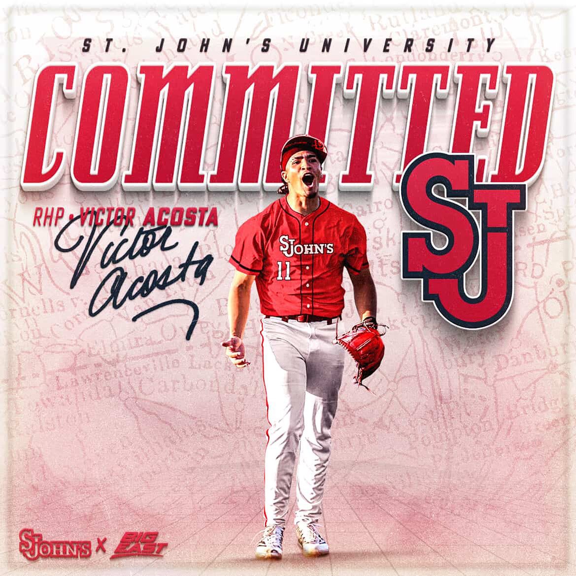 RHP Victor Acosta (Holy Trinity 2026) commits to St. John’s University. He will represent Team Long Island in the Leiderman Cup on August 15. Acosta went 5-1 with a 0.86 ERA this season and was selected as the CHSAA Player of the Year by the coaches