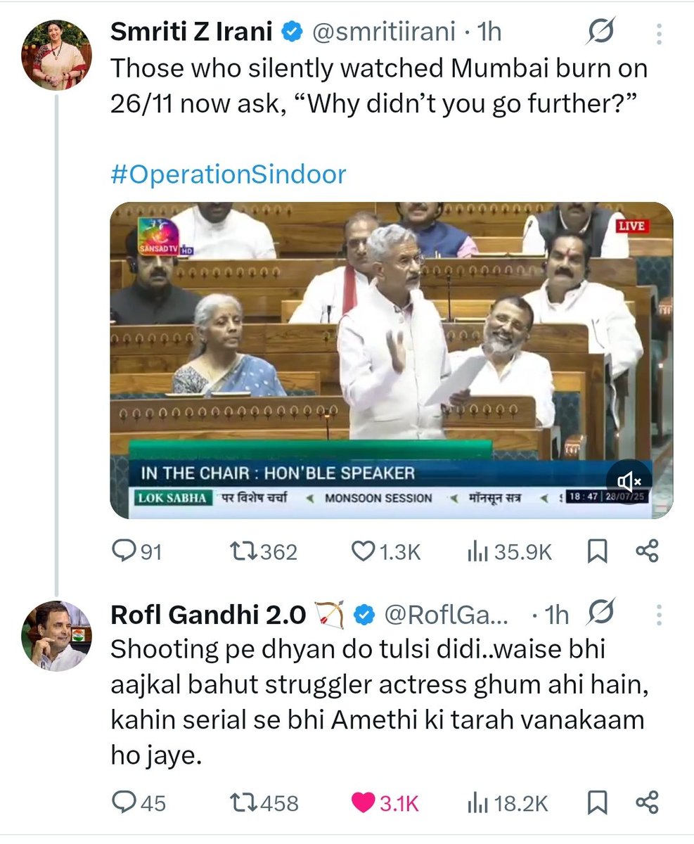 kachatterjee's tweet image. Oh my godse
@RoflGandhi_ had 2.5 times more likes than tulsi didi
🫢