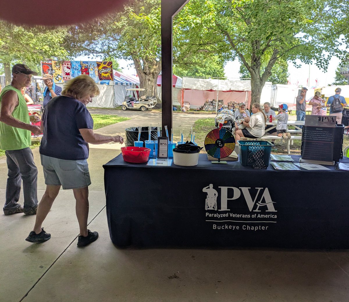 Meeting and greeting the public at the Medina County Fair!