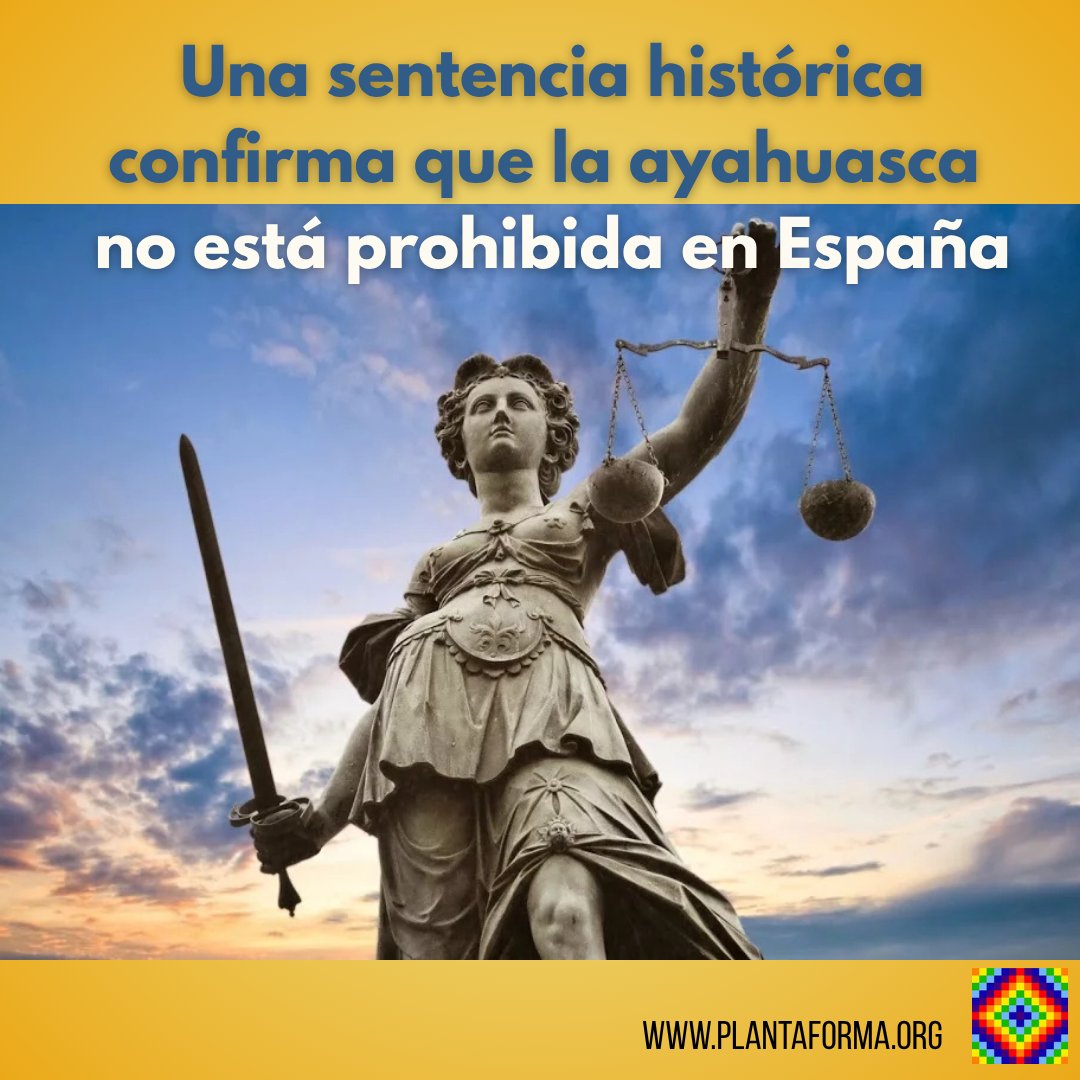 Una sentencia histórica confirma que la ayahuasca no está prohibida en España.
plantaforma.org/sentencia-hist…