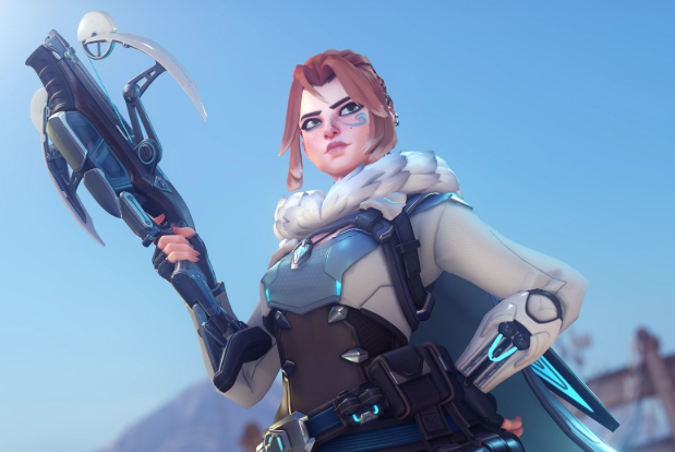 WintourArcadia's tweet photo. With all this collab talk I'm begging @PlayOverwatch to do a Freja / Claire skin if a Resident Evil collab ever happened 😭 (I know it's a stetch lol) https://t.co/sd66ZHpTdN