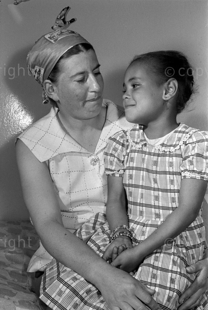 Regina Brooks with her daughter Thandi. She was famous in the 1950's for being involved in a relationship with a black man &amp; for defying the immorality Act. In 1955 she asked to be classified as coloured which enabled her to live among black people &amp; also keep her daughter.